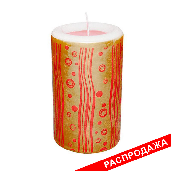 свеча интерьерная красная арома медитация