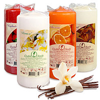 Пеньковые свечи (столбики) 60*125 ароматизированные