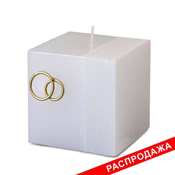 свеча Куб свадебный-малый Хамелеон