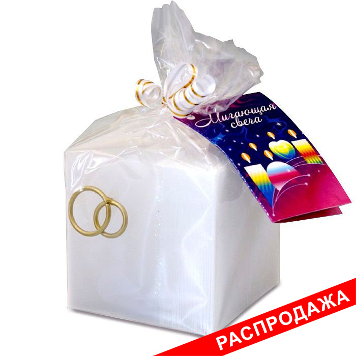 свеча Куб свадебный-малый Хамелеон