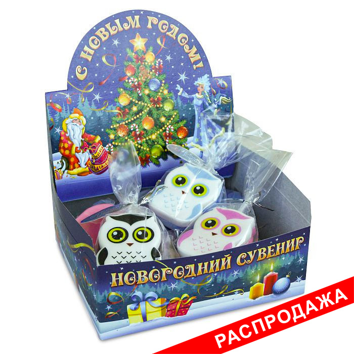 свеча сова (шоу-бокс)