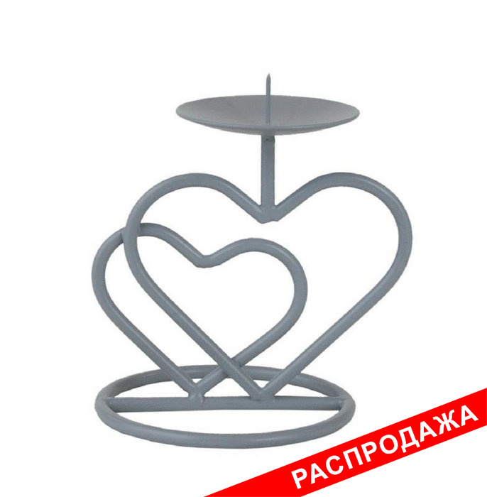 подсвечник валентин 3 серый