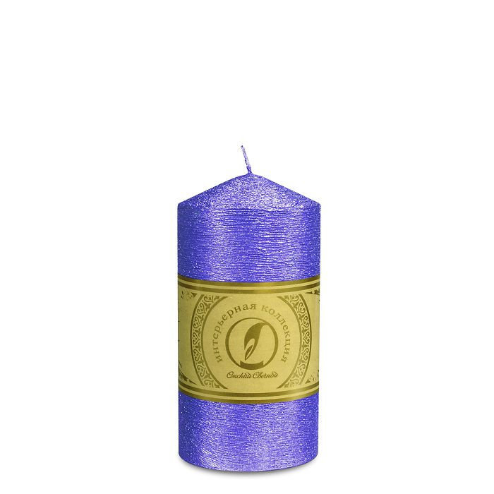 свеча цилиндр с конусом d70h127 темно-фиолетовый