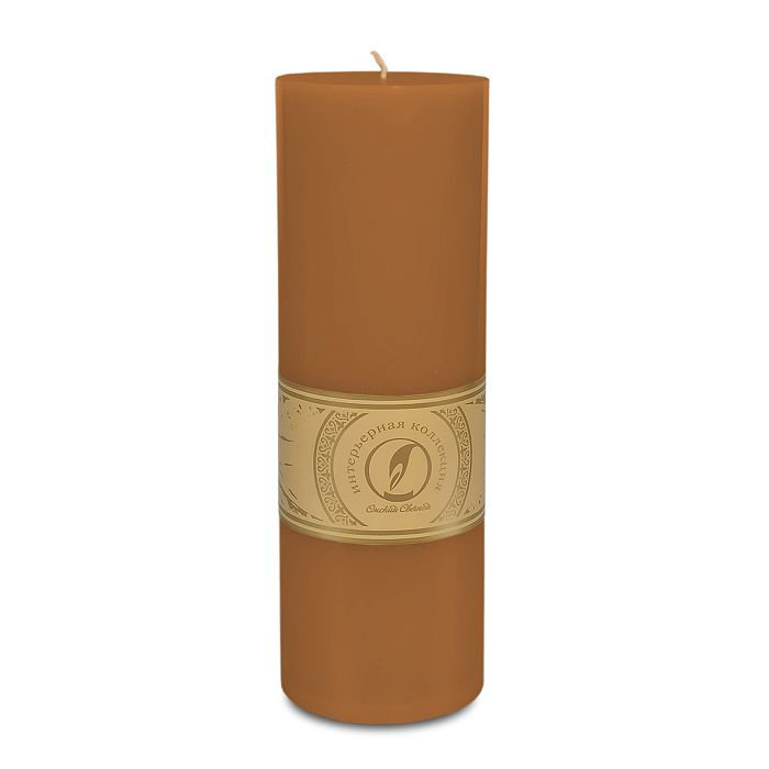 свеча цилиндр d80h255 коричневый